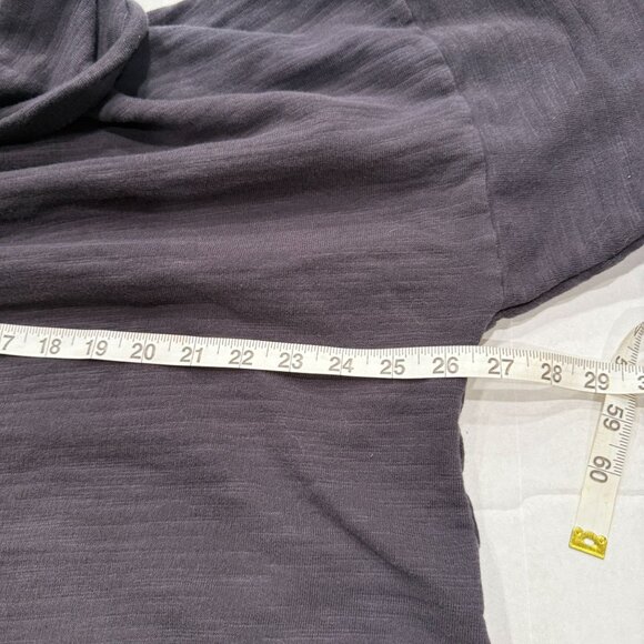 J.Crew Vintage Fleece Turtleneck Sweatshirt Women’s 2X Black Gray Slouchy Soft - Picture 4 of 7